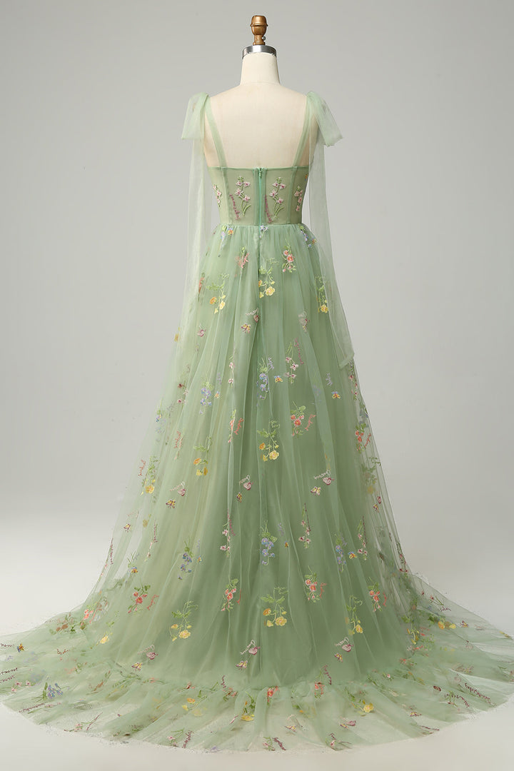 Trendiges Tüll A-Linien Abendkleid - Isabella
