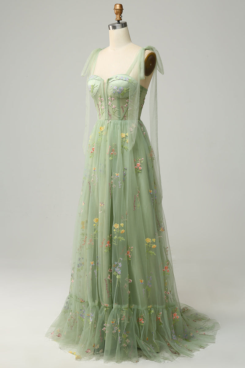 Trendiges Tüll A-Linien Abendkleid - Isabella