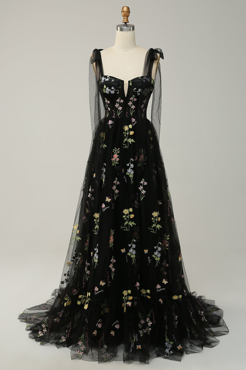 Trendiges Tüll A-Linien Abendkleid - Isabella