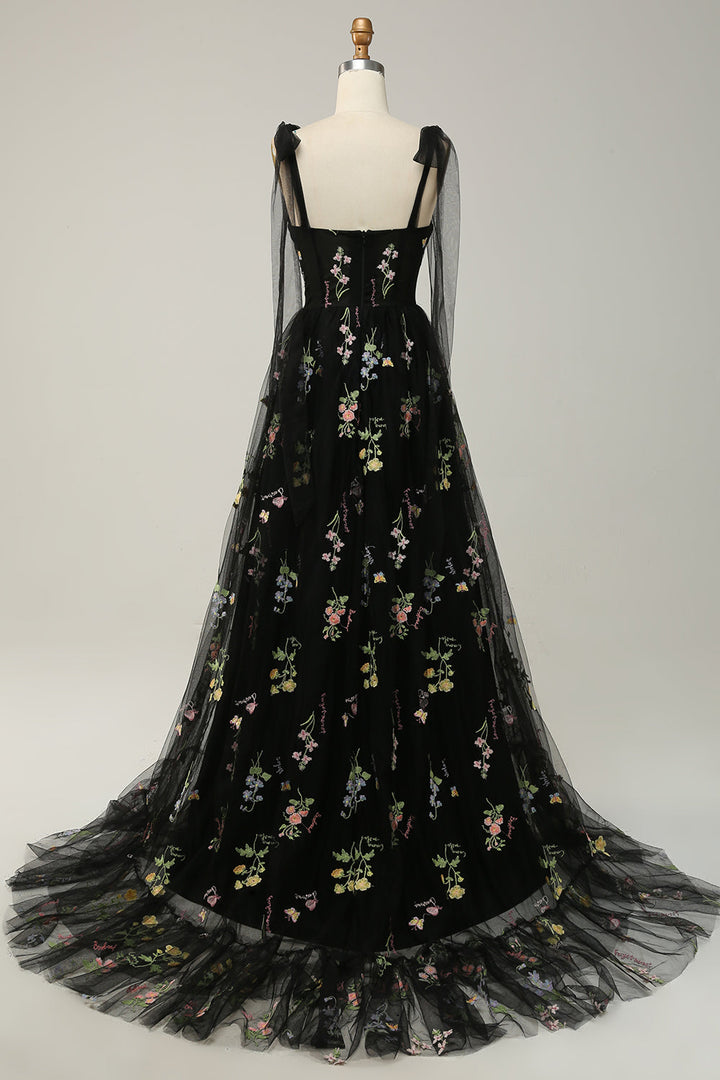 Trendiges Tüll A-Linien Abendkleid - Isabella