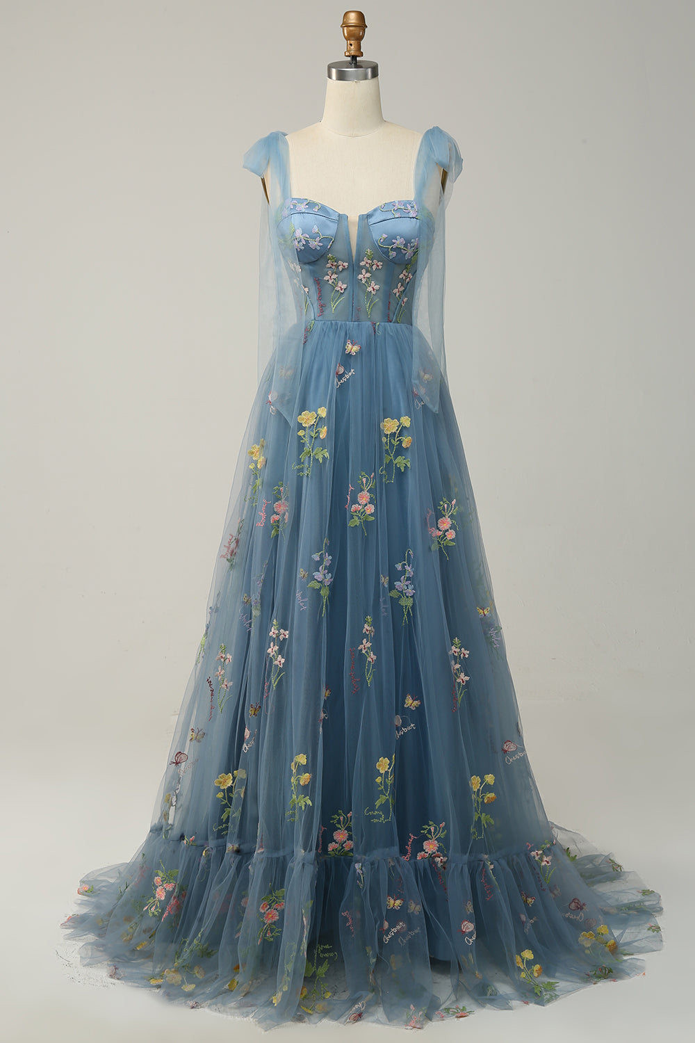 Trendiges Tüll A-Linien Abendkleid - Isabella