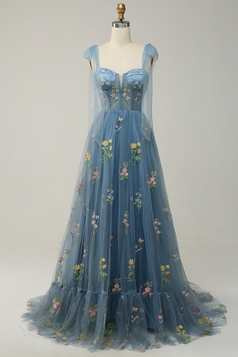 Trendiges Tüll A-Linien Abendkleid - Isabella