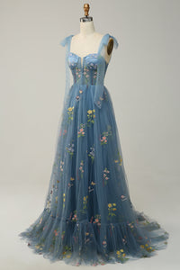 Trendiges Tüll A-Linien Abendkleid - Isabella