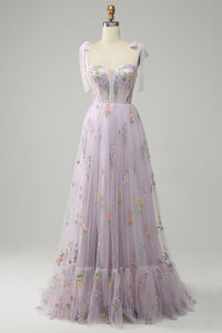 Trendiges Tüll A-Linien Abendkleid - Isabella