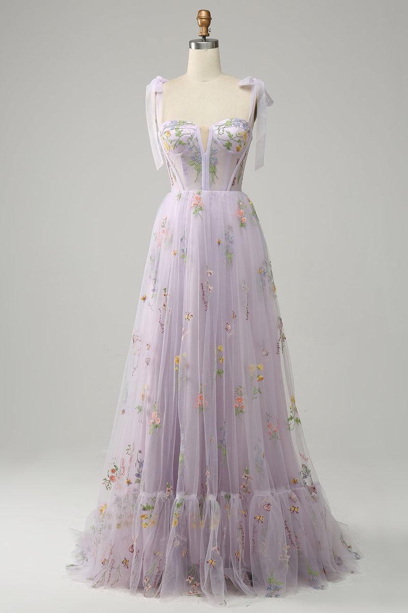 Trendiges Tüll A-Linien Abendkleid - Isabella