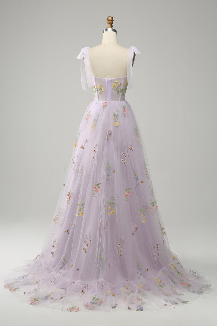 Trendiges Tüll A-Linien Abendkleid - Isabella