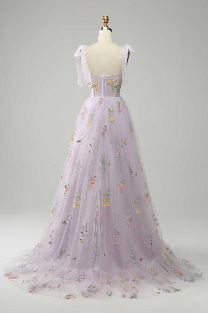 Trendiges Tüll A-Linien Abendkleid - Isabella