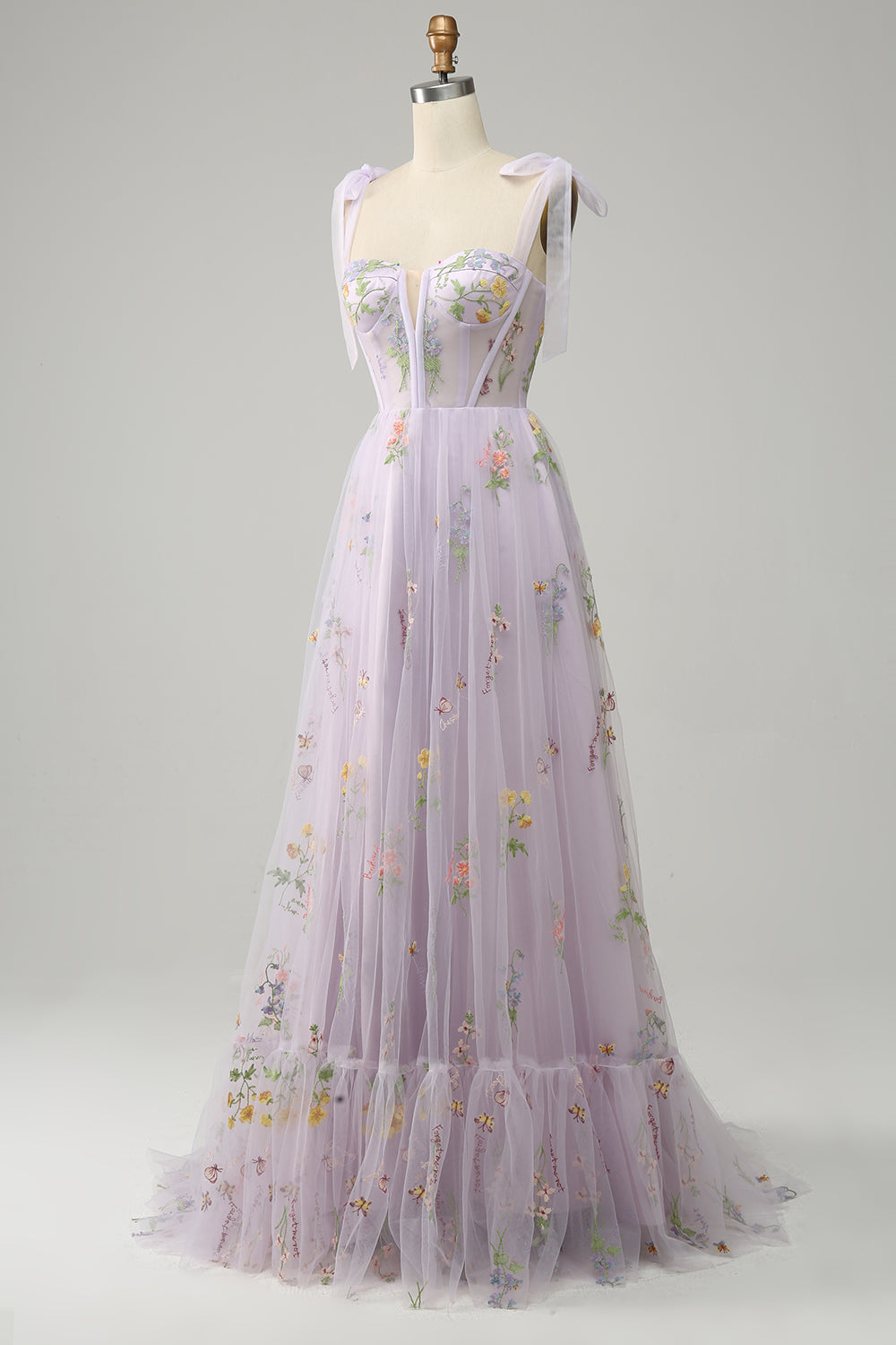 Trendiges Tüll A-Linien Abendkleid - Isabella