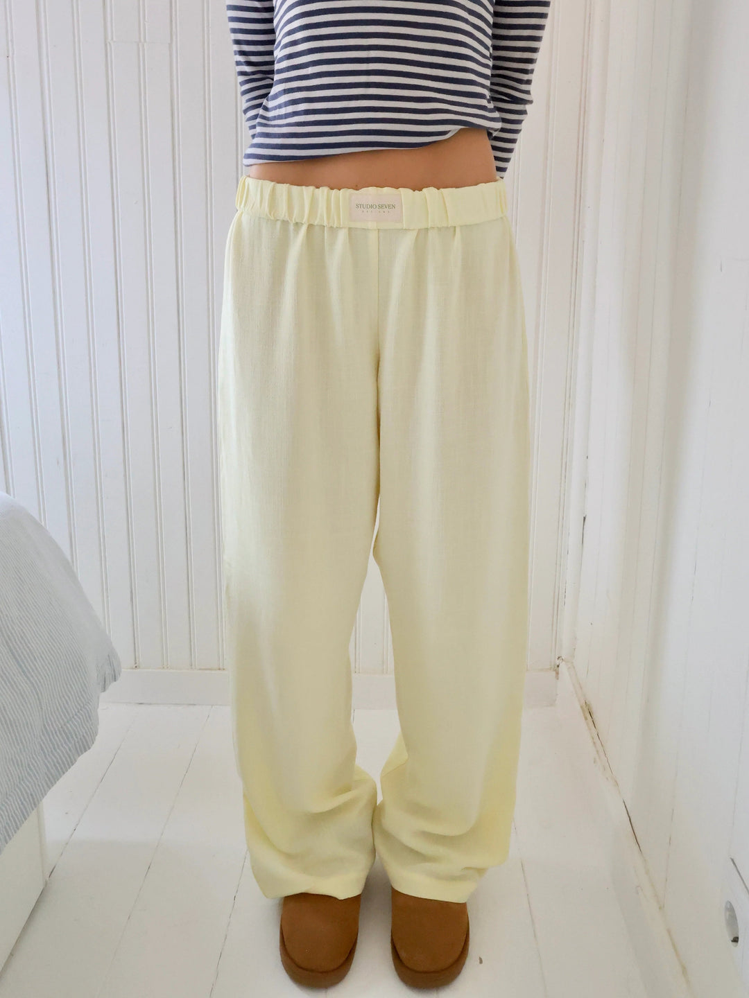 Damen-Loungebroek mit Streifendesign – Elvira