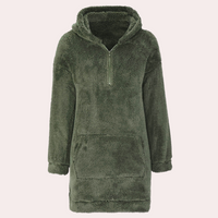 Weicher warmer Winterpullover mit Reißverschluss für Damen - Maëlle
