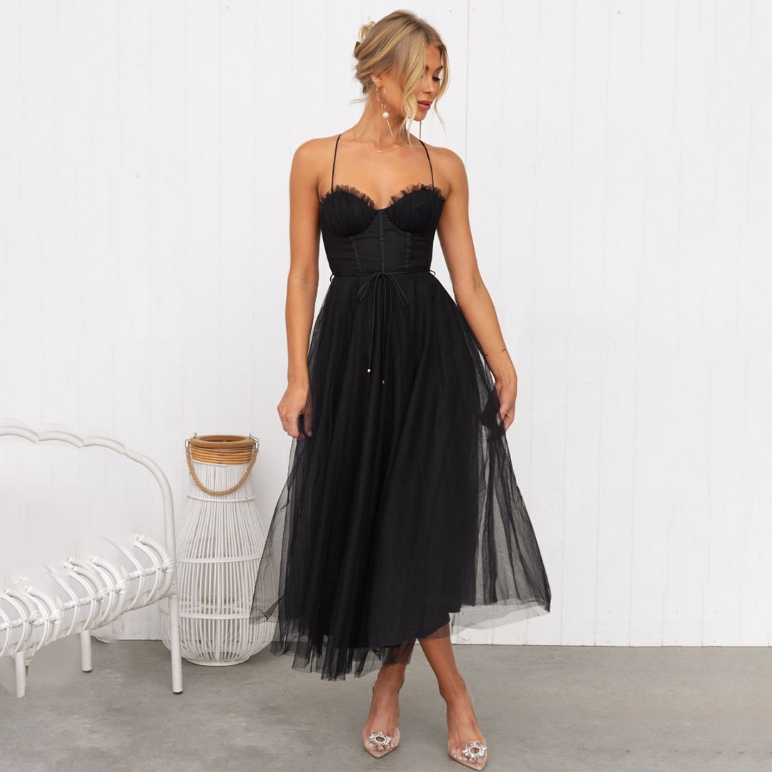 Stylish Festive Midi Dress - Luna