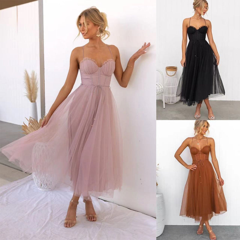 Stylish Festive Midi Dress - Luna