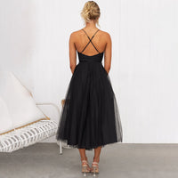 Stylish Festive Midi Dress - Luna