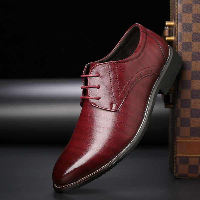 Stilvolle Herrenschnürschuhe mit Brogue-Details - Lennard