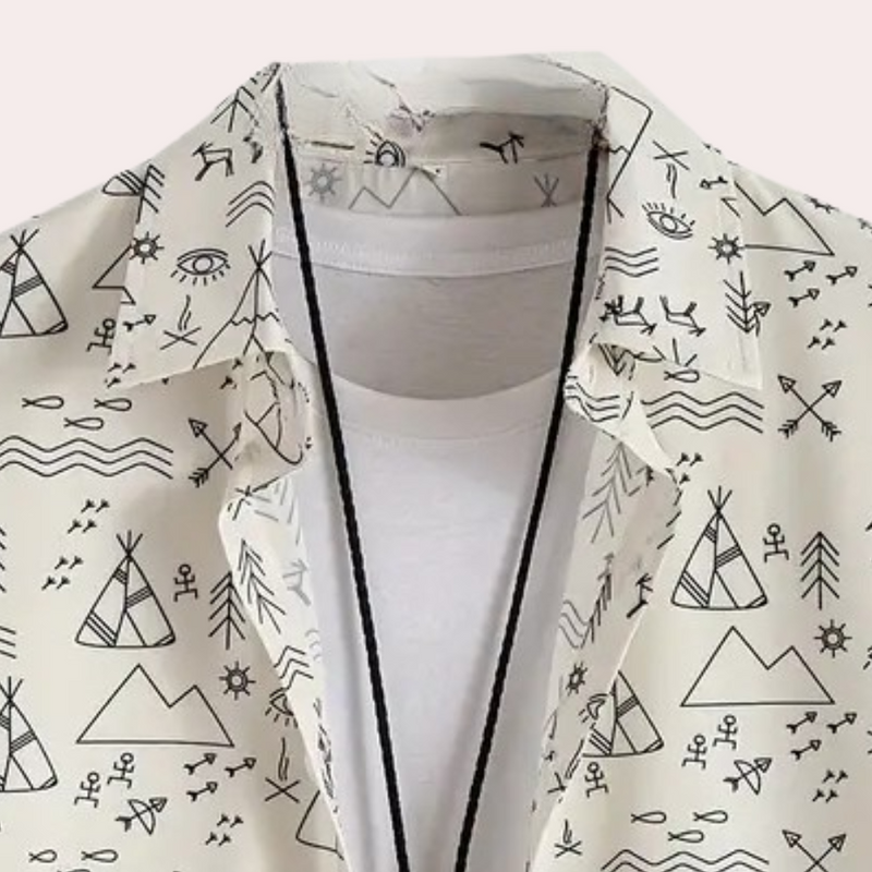 Lässiges Hemd mit Print für Herren - Emilio