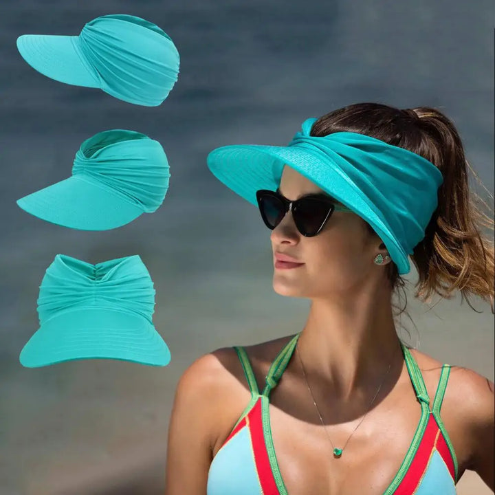 Opvouwbare zonnehoed met een grote rand en UV-bescherming – Babes