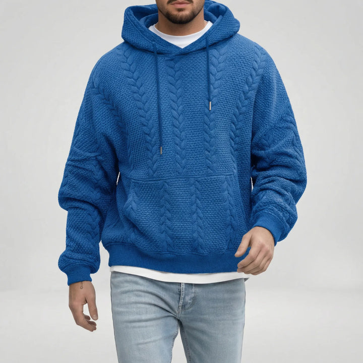 Zopfmuster-Pullover Mit Kapuze - Carlos