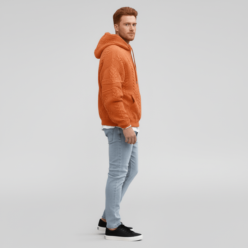 Zopfmuster-Pullover Mit Kapuze - Carlos