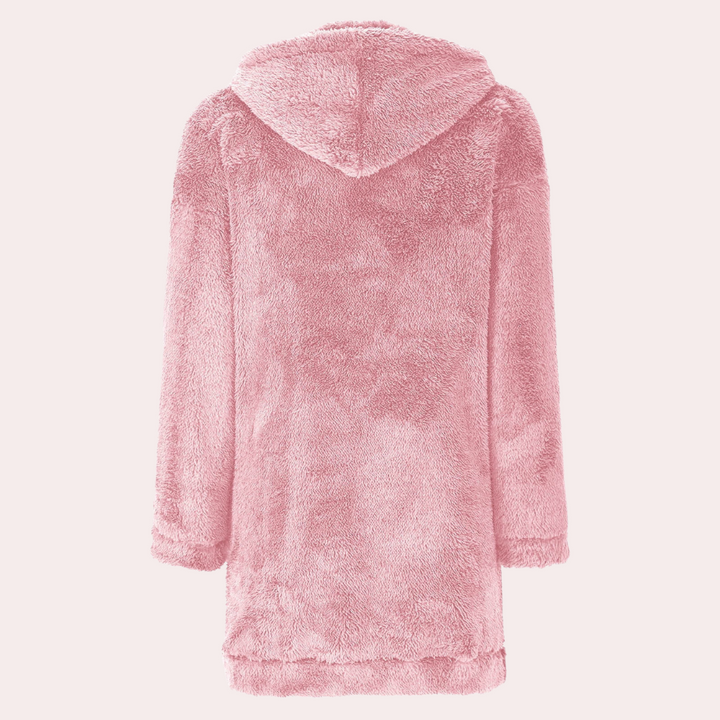 Weicher warmer Winterpullover mit Reißverschluss für Damen - Maëlle