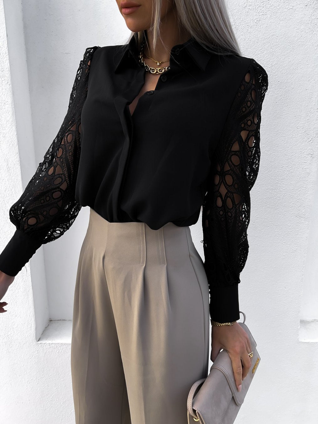 Lilou Bluse | Seidige Damenbluse