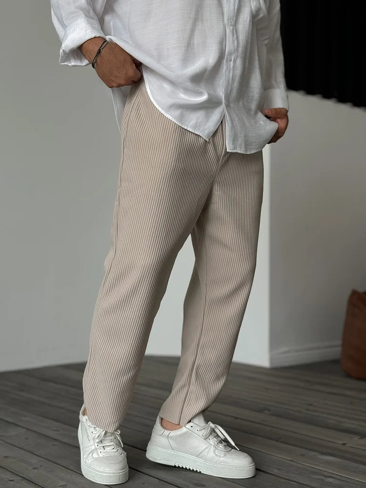 Luxuriöse Herrenhose aus weichem Stoff – Alessio
