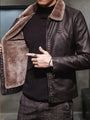 Leder-Herrenjacke mit Thermofutter - Dario