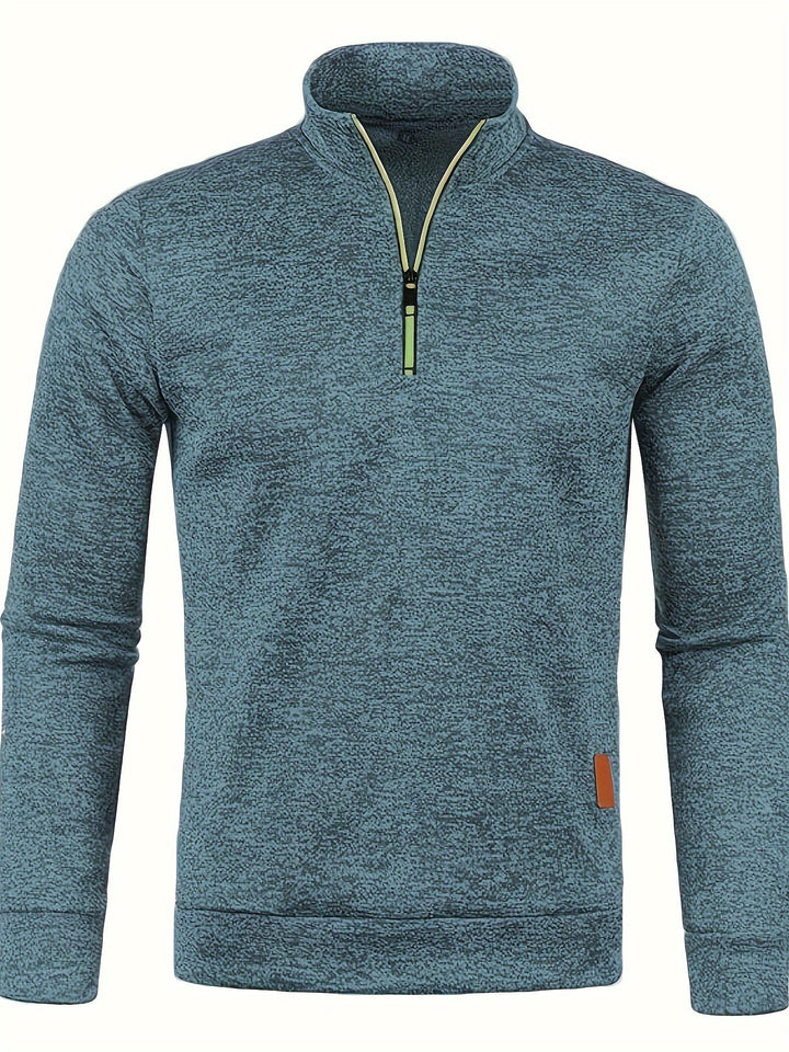 Heren Pullover met Halsrits voor Herfst & Winter – Matteo