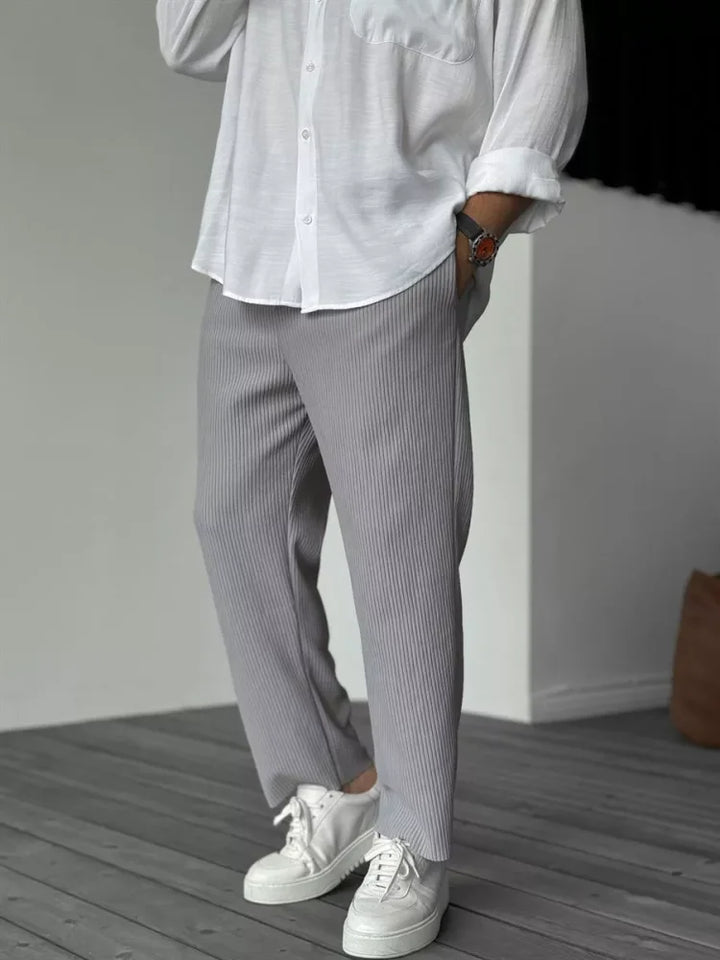 Luxuriöse Herrenhose aus weichem Stoff – Alessio