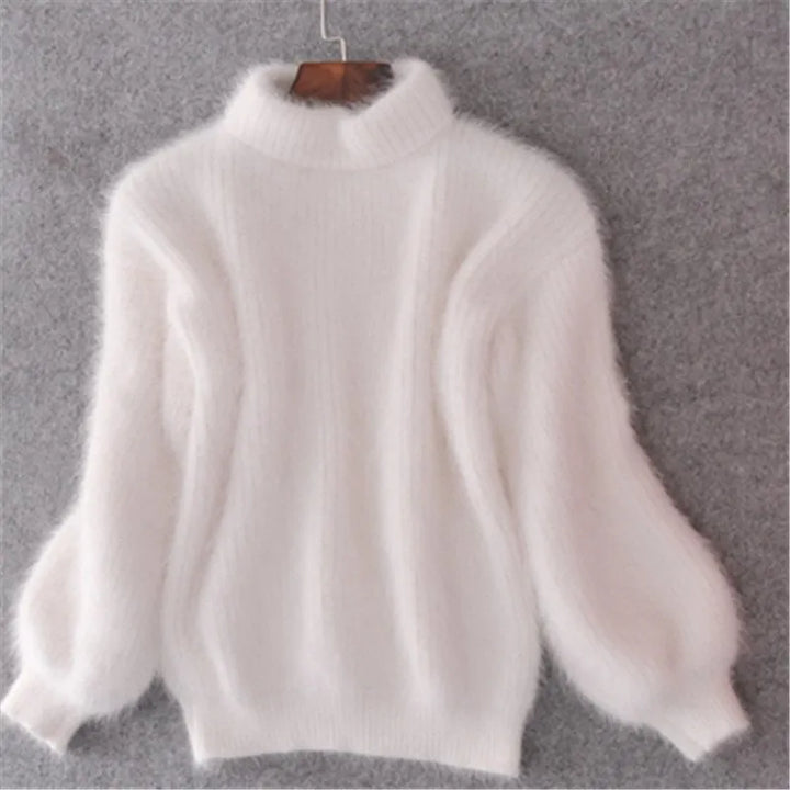 Lässiger Angora-Strickpullover für Damen - Livia