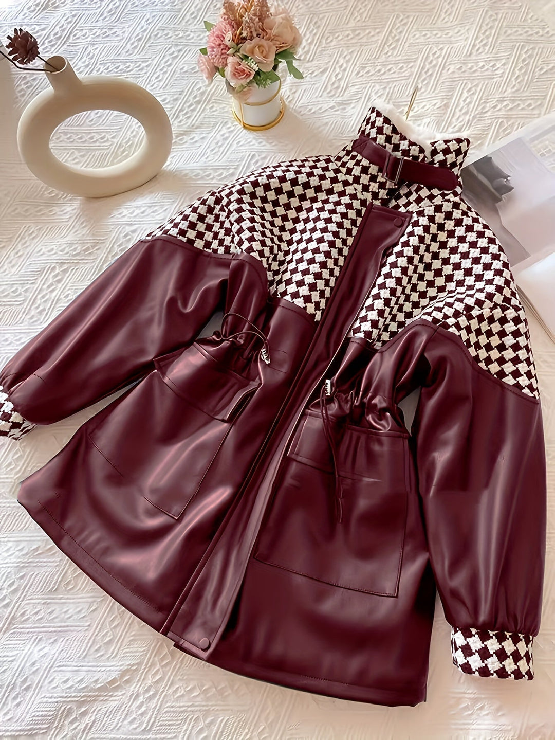 Damen-Plüschjacke für Herbst & Winter – Maribel