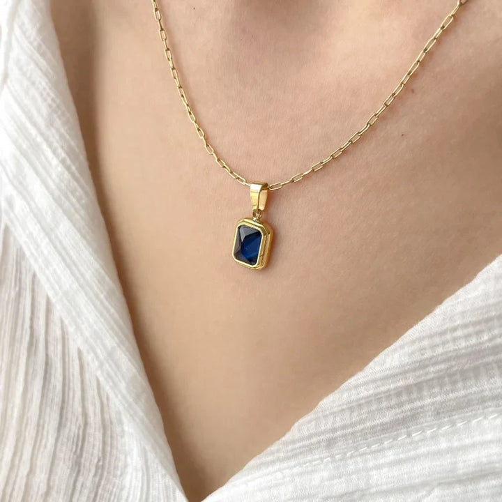 Vintage Edelsteinkette - Celeste