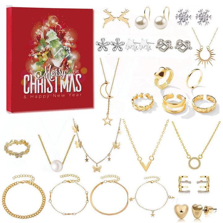 Gouden/Zilveren Sieraden Adventskalender - Livia