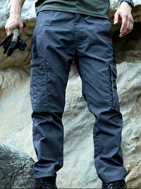 Trendige Unifarbene Herren Cargo Hose - Lars