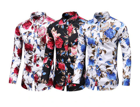 Trendiges Hemd mit Blumenmuster - Finn