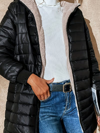 Fleecegefütterte Damenjacke mit Reißverschluss - Eliza