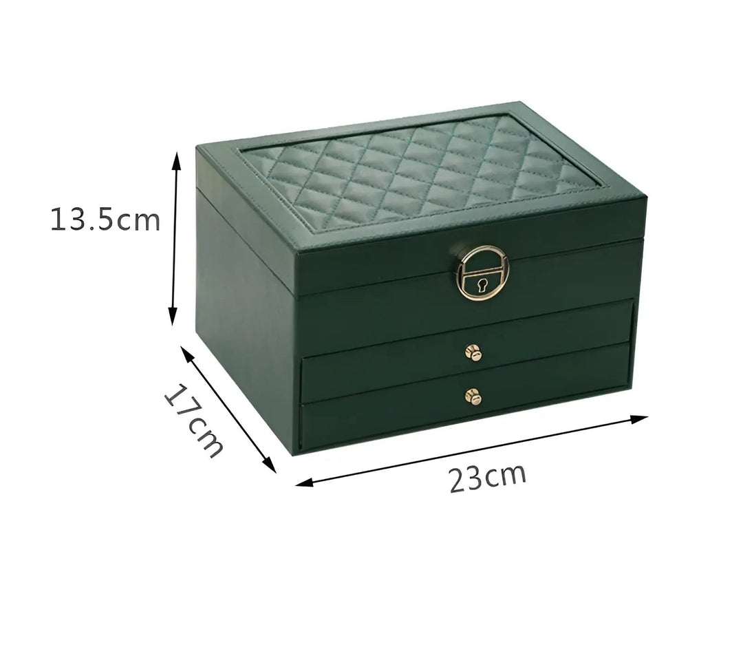 Luxuriöse mehrschichtige Schmuckbox - EleganceBox