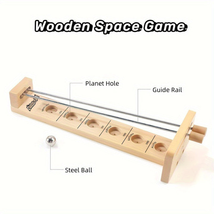 Wooden Stickball Game Space Adventure - SpaceBall Frenzy