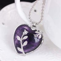 Stylish Heart-Shaped Rose Quartz Necklace - Amara