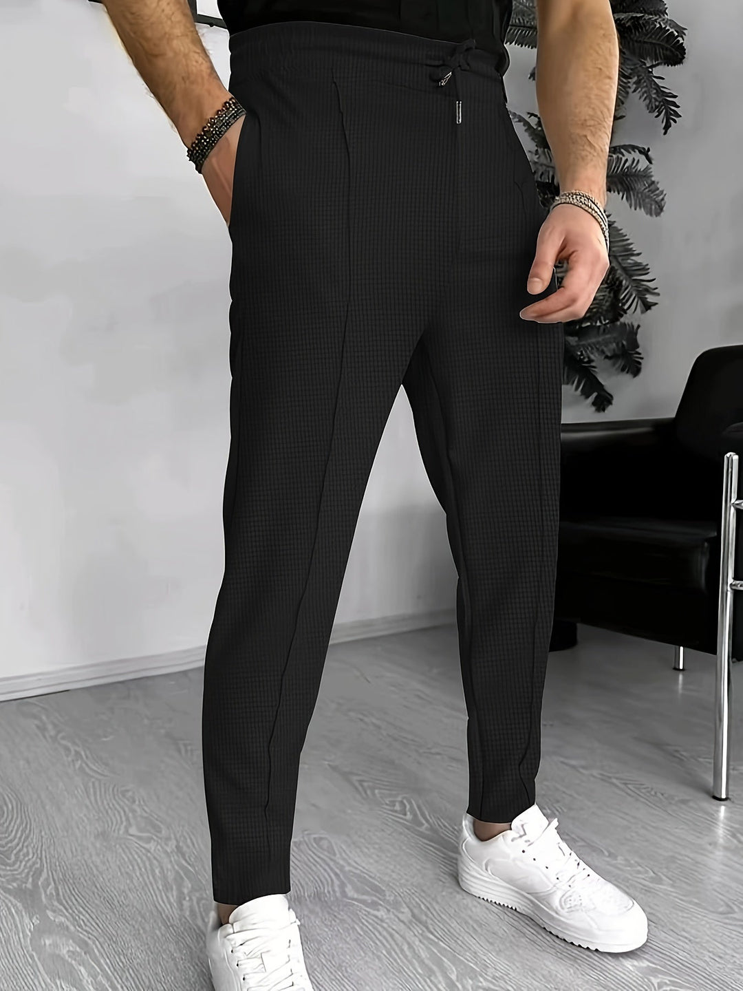 Bequeme Waffel Jogginghose für Herren - Finn