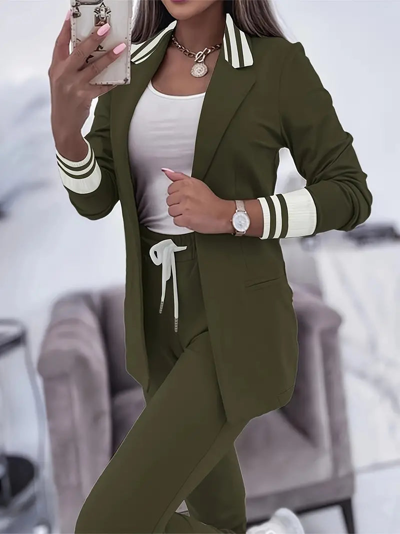Lässiges Streetwear Gestreiftes Set - Sophie