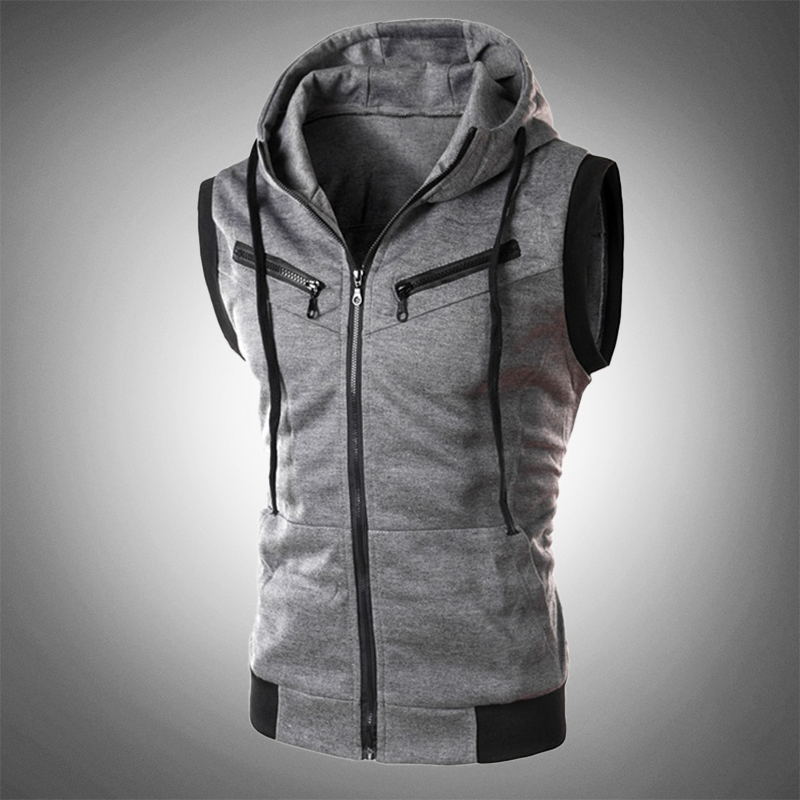 Stilvolle Slim-Fit-Weste mit Kapuze - Ricardo