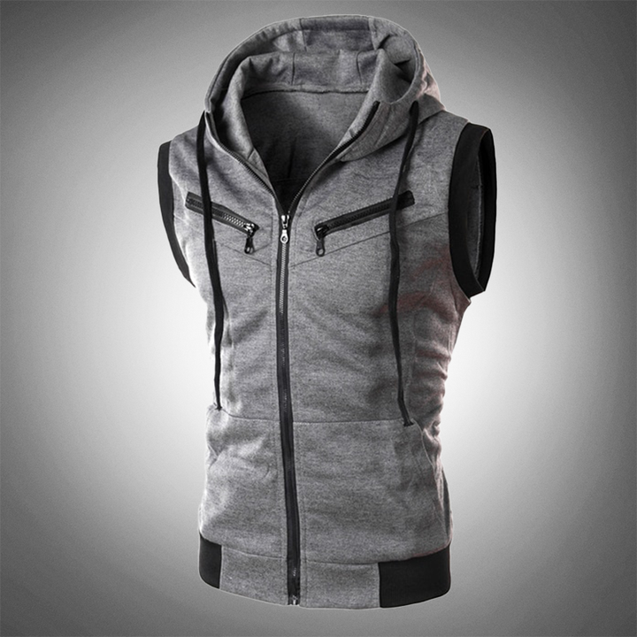 Stilvolle Slim-Fit-Weste mit Kapuze - Ricardo
