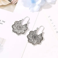 Goldene/Silberne Lotus Mandala Ohrringe - Isolde