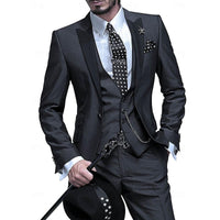 Men's Elegant Three-Piece Tailored Occasion Suit Set 1