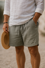 Lorenzo Men's Cotton-Linen Shorts – Lightweight & Breathable 6
