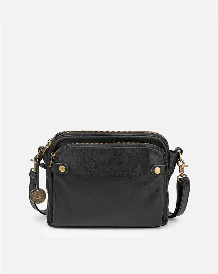 Leder-Crossbody-Umhängetasche - PremierSatchel