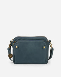 Leder-Crossbody-Umhängetasche - PremierSatchel