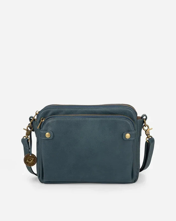 Leder-Crossbody-Umhängetasche - PremierSatchel