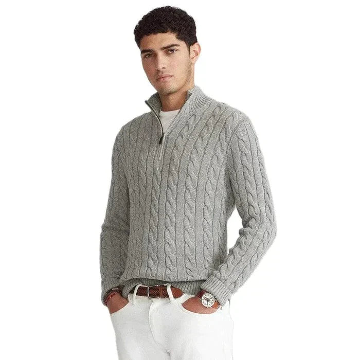 Klassischer Zopfmusterpullover für Herren - Henry