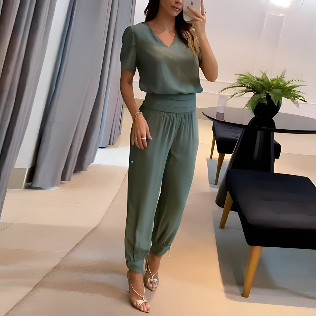 Ladies Set with Blouse and Pants – Aurora